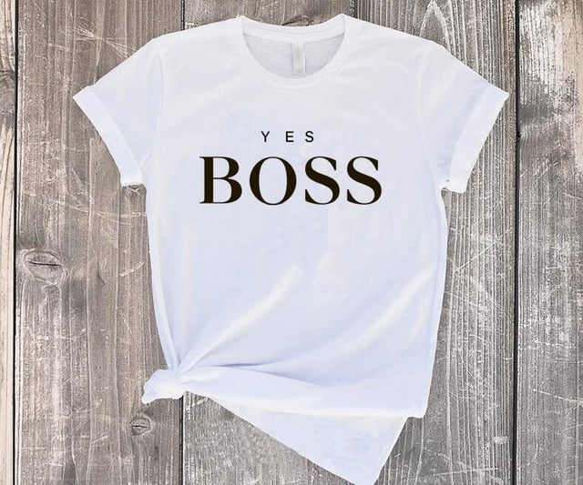 Women Black Letter Print T shirt