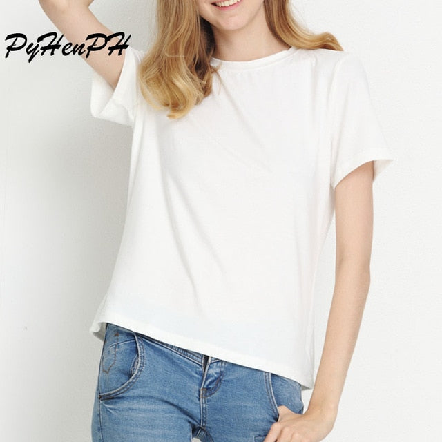 Women Black Letter Print T shirt