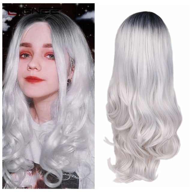 Ombre Brown Ash Blonde Wigs