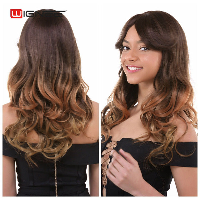 Ombre Brown Ash Blonde Wigs