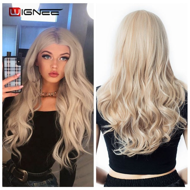Ombre Brown Ash Blonde Wigs