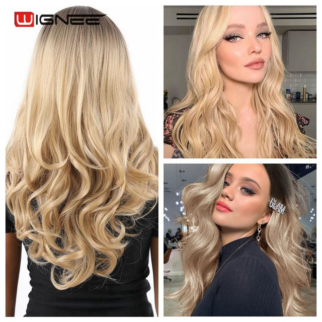 Ombre Brown Ash Blonde Wigs