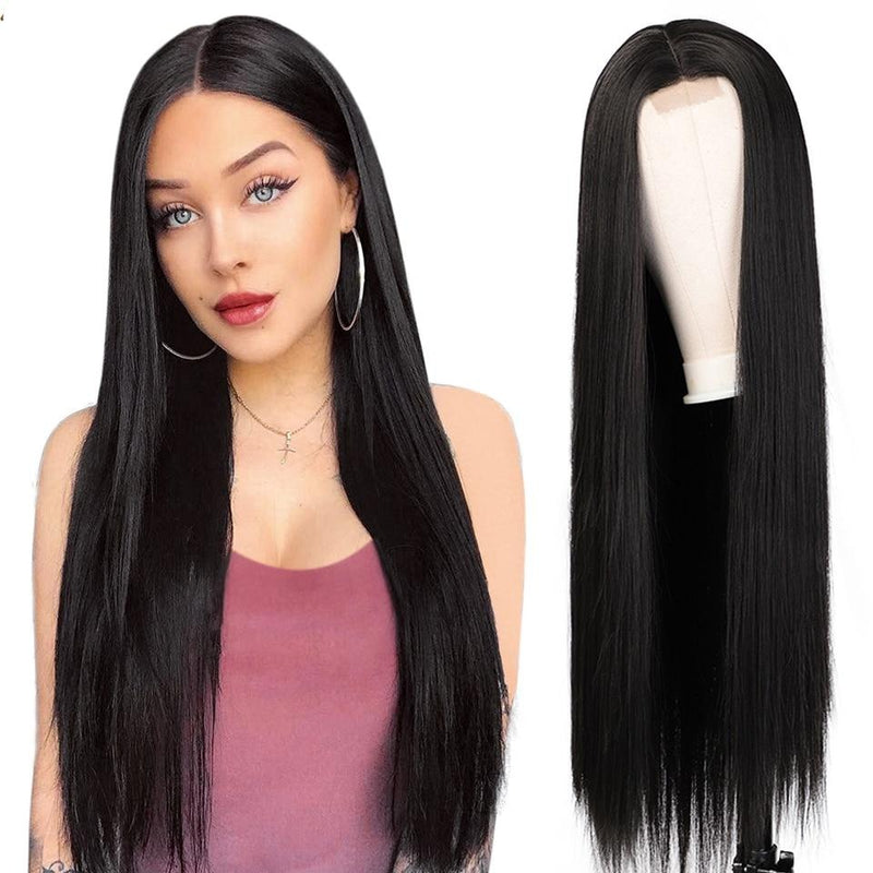 Long Straight Black Wig