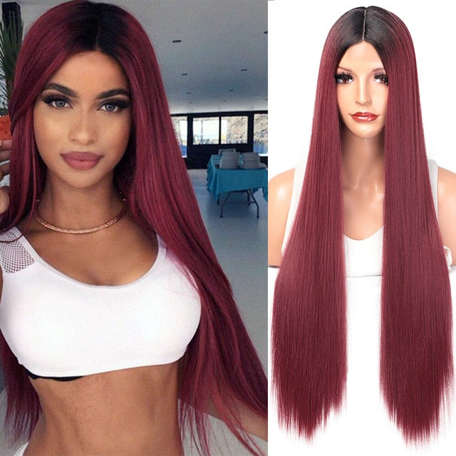 Long Straight Black Wig