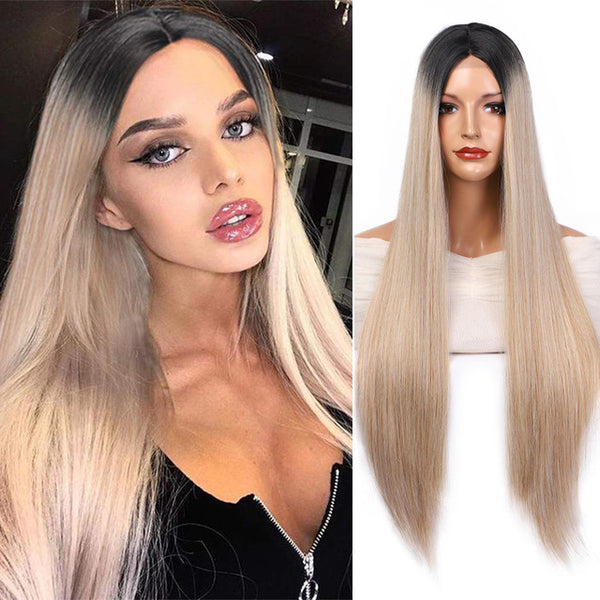 Long Straight Black Wig