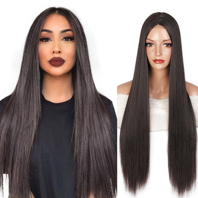 Long Straight Black Wig